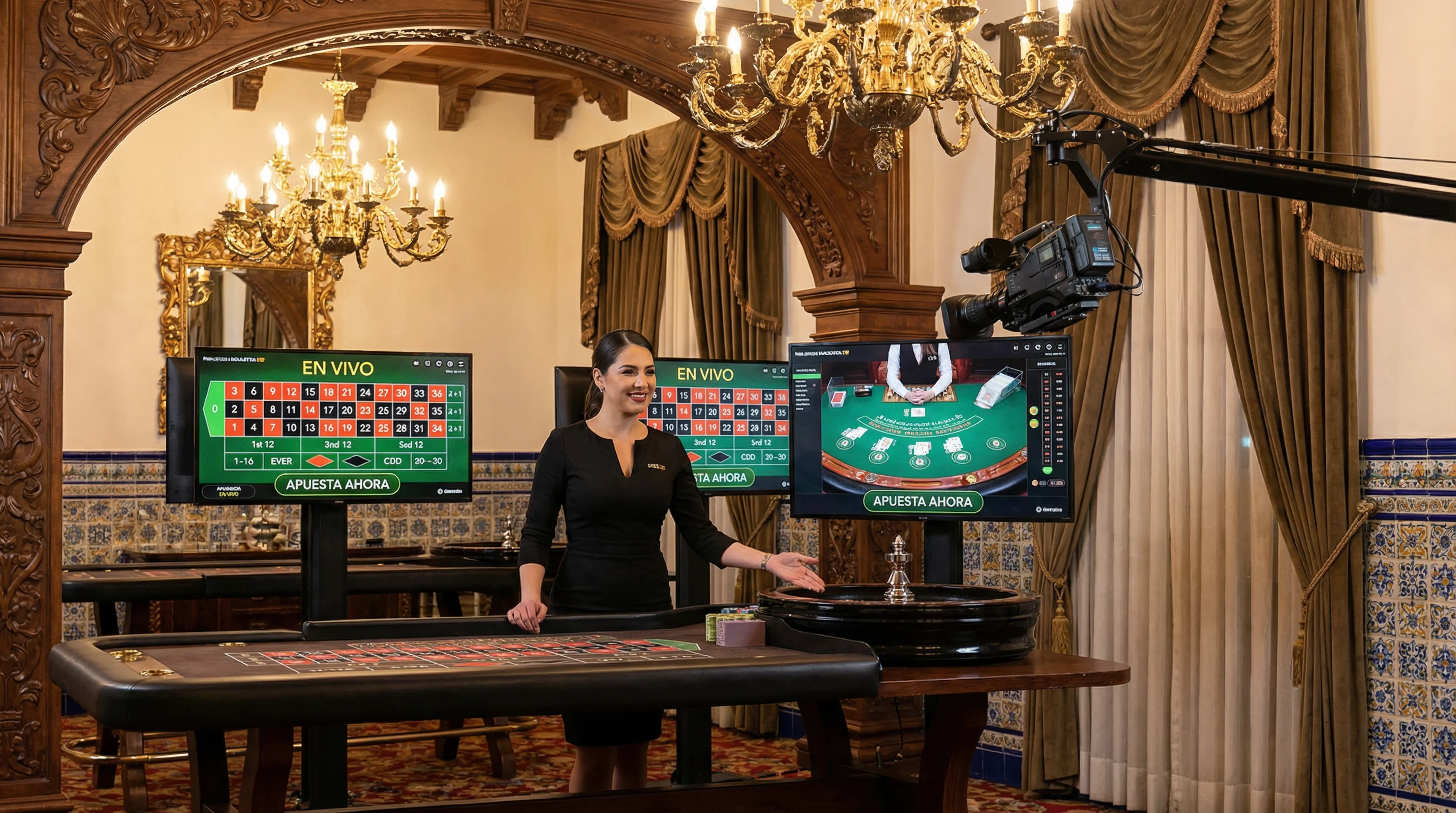 Casino en vivo con crupier profesional y mesas de ruleta blackjack